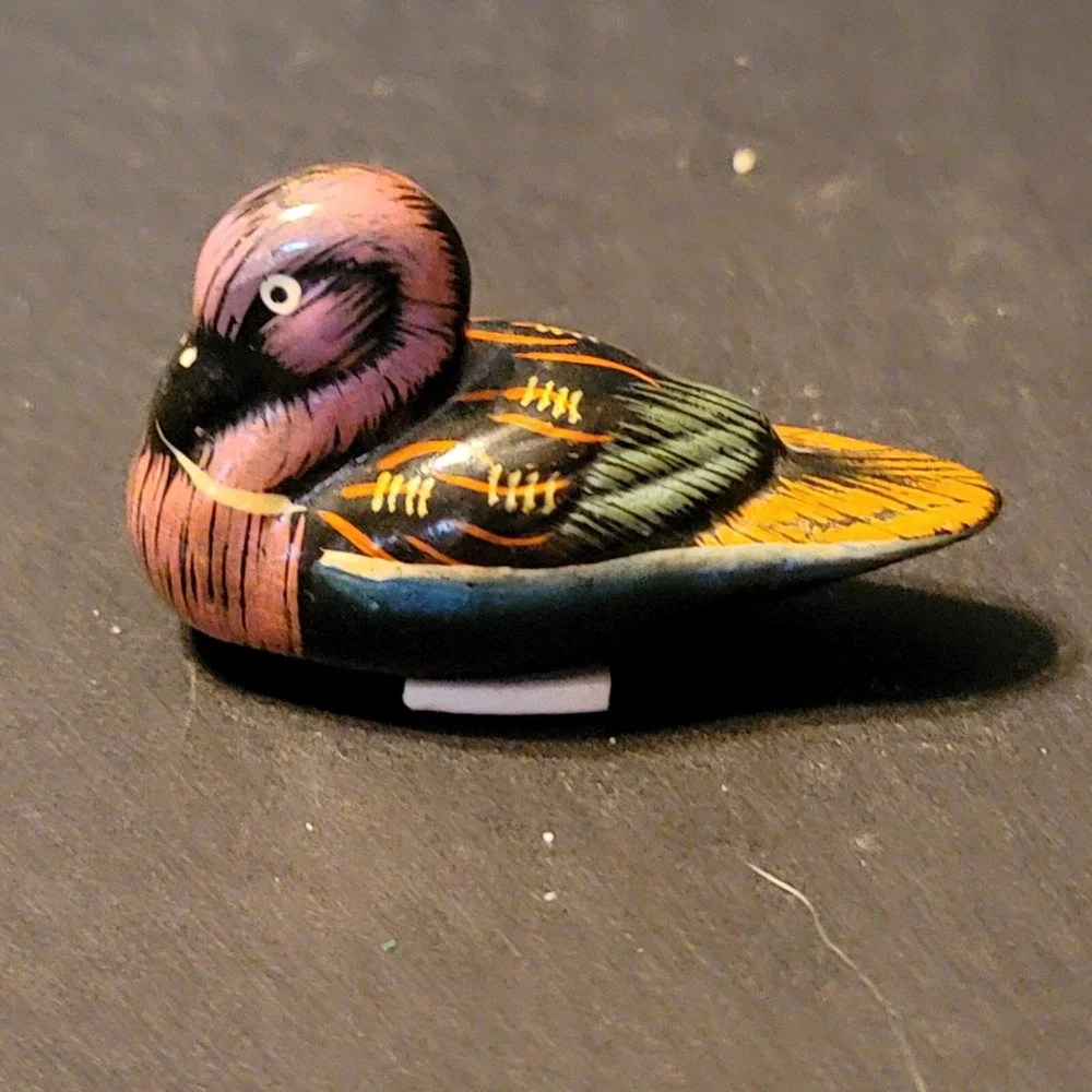 Vintage Enesco Miniature Ducks Decoy Figurines Hand Painted